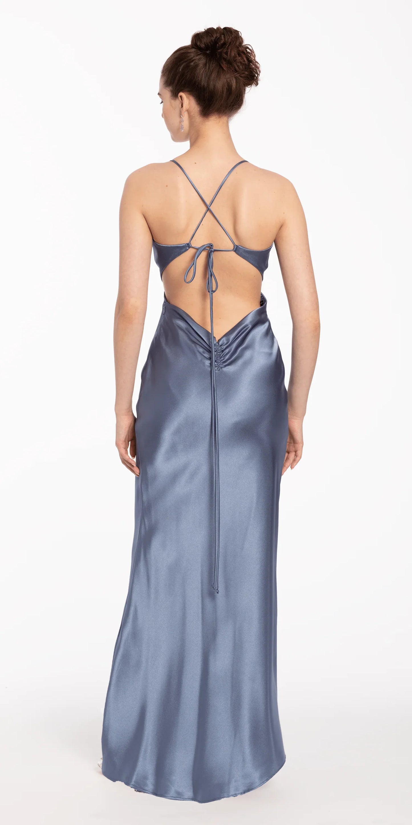 dusty-blue/size/4/missy/Camille La Vie/Satin Slip Tie Back Dress/back