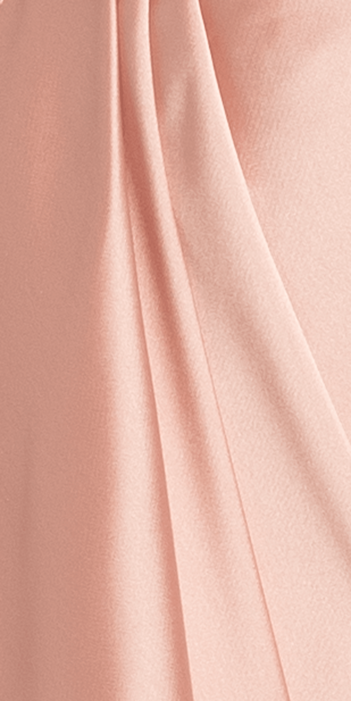 Satin Mock Wrap Shirt Dress with Side Cascade - Camille La Vie