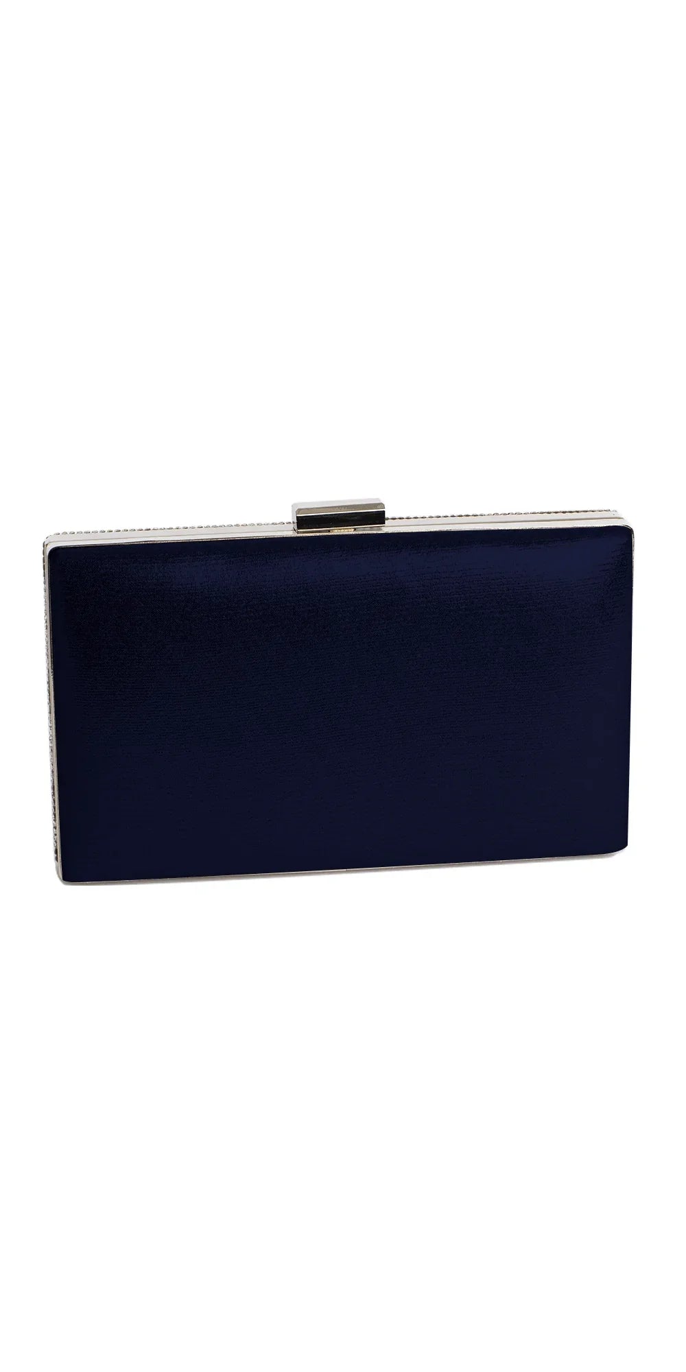 navy/no size/Camille La Vie/Rhinestone Handbag with Metal Top Closure /back 1