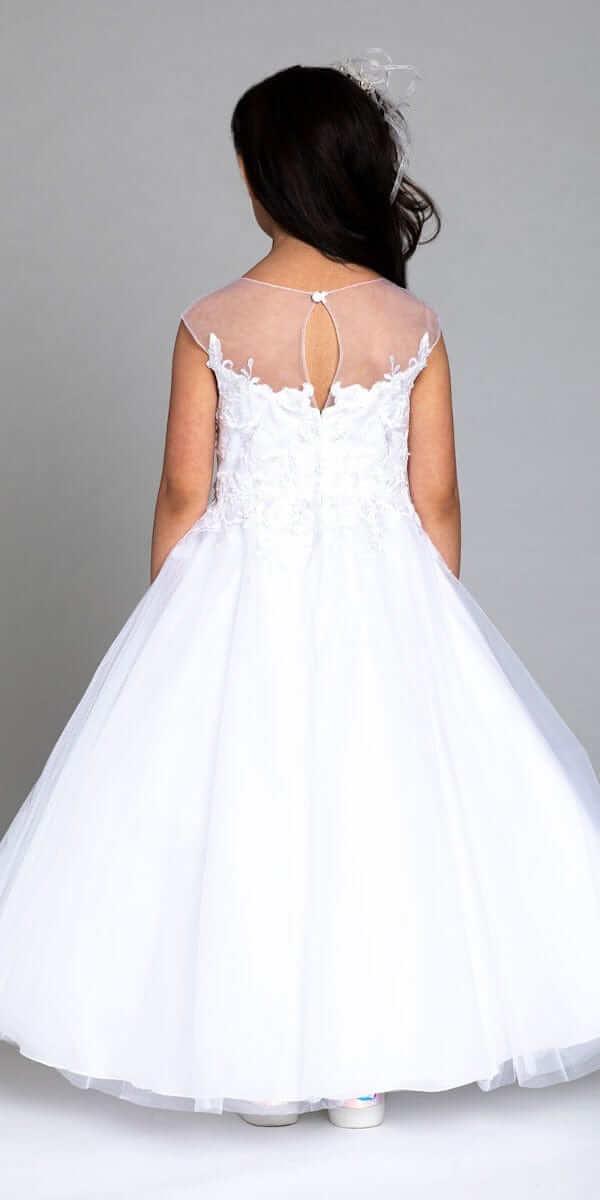 3D Embroidered Flower Tulle Dress - Camille La Vie