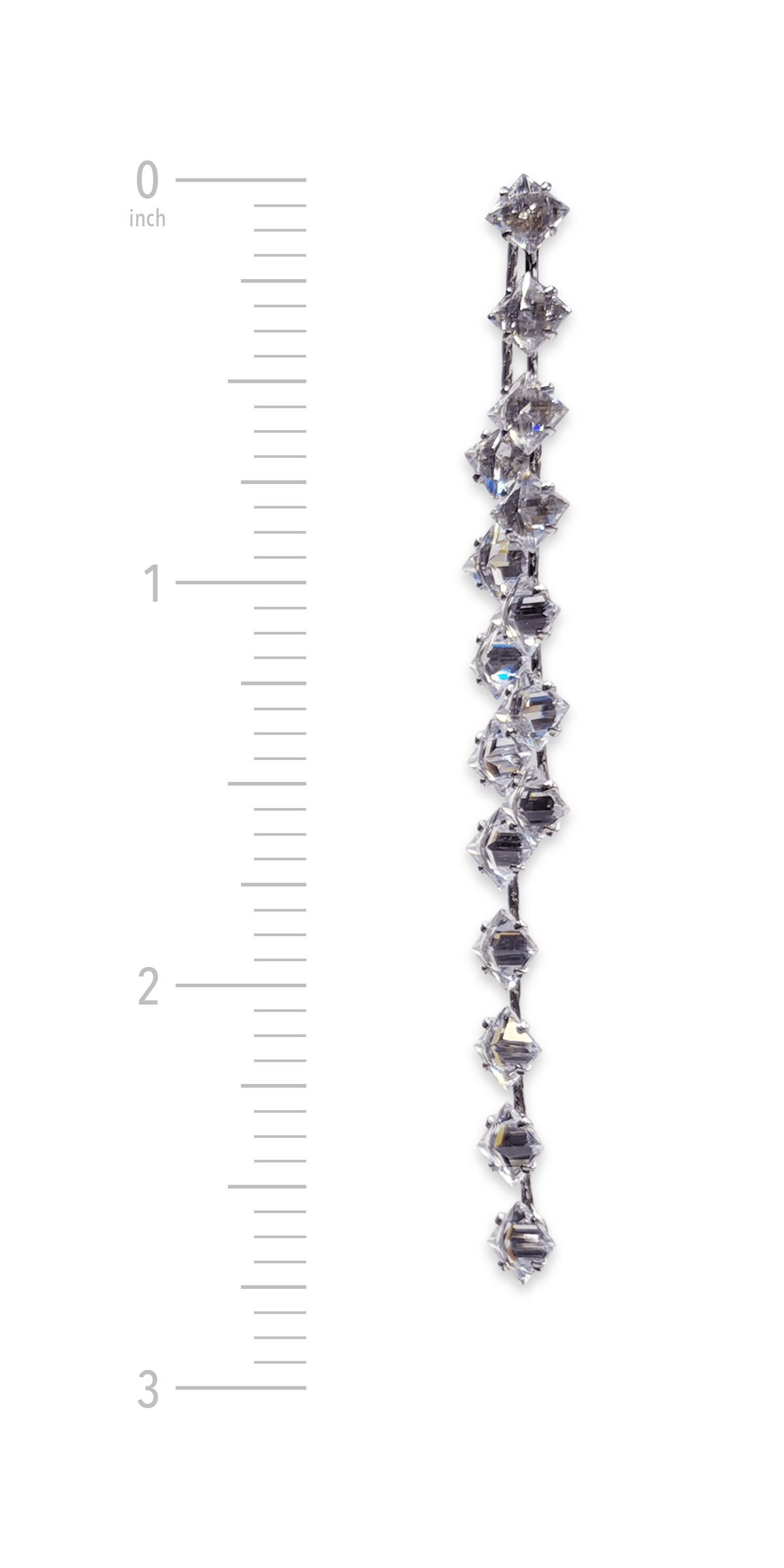 Camille La Vie Marquis Rhinestone Double Strand Earrings one-size / silver
