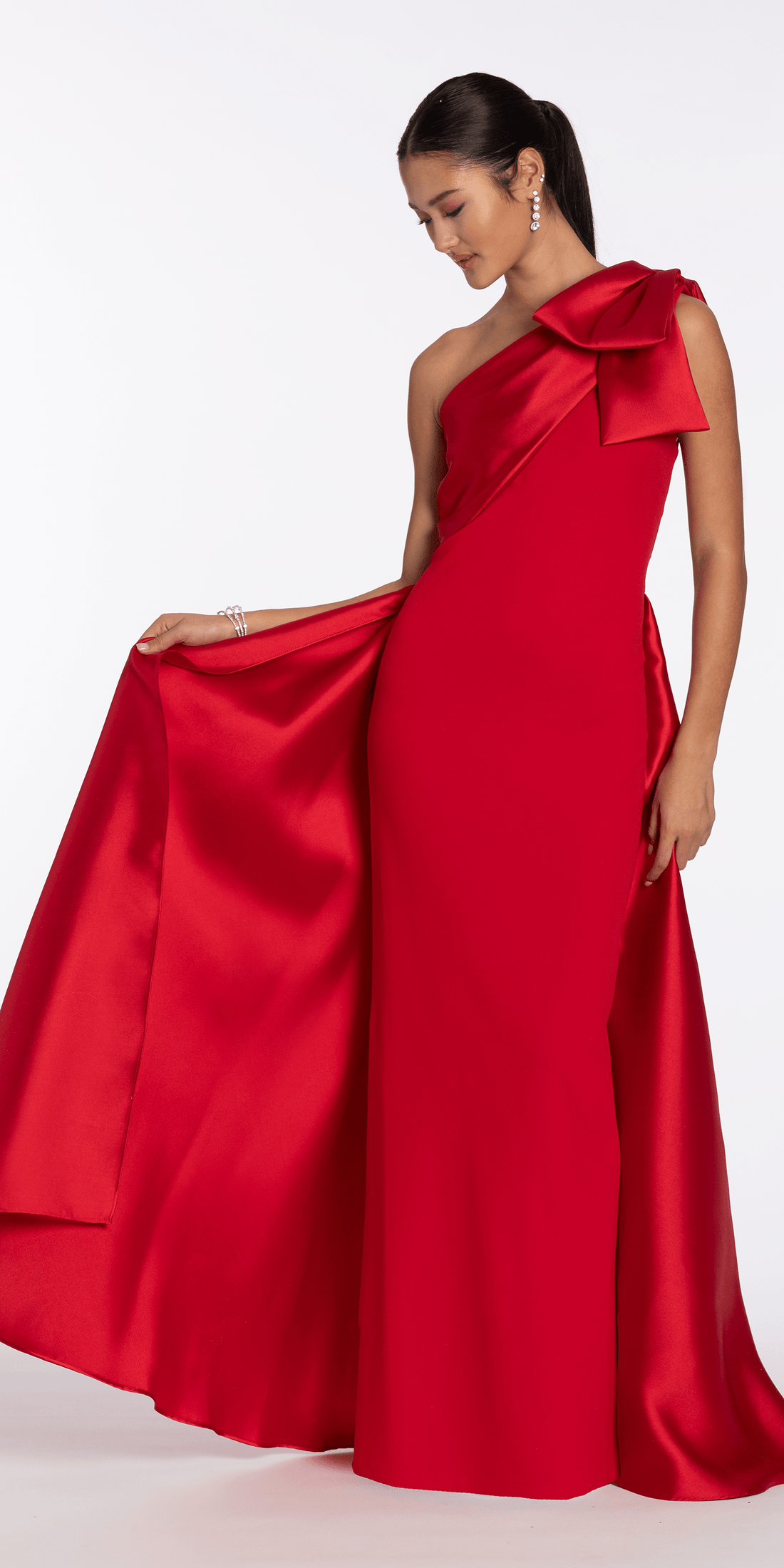 One Shoulder Evening Dresses - Camille La Vie