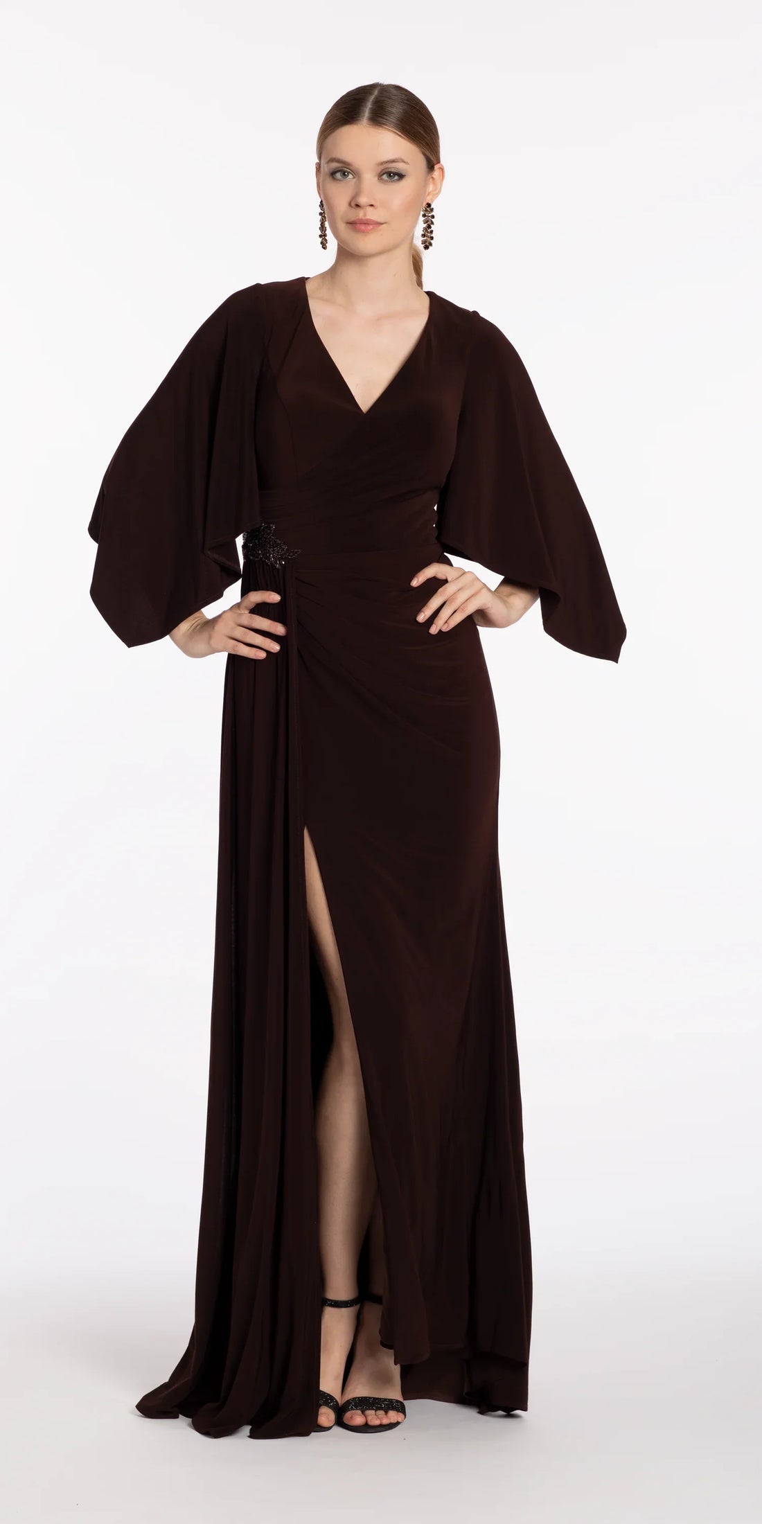 Brown Evening Dresses - Camille La Vie
