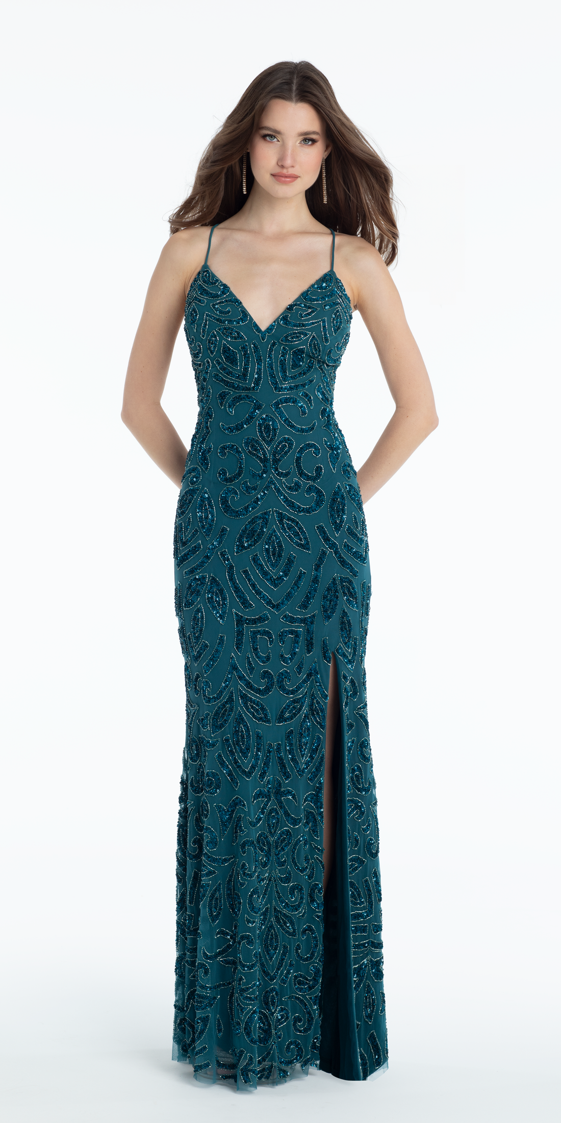 Green Evening Dresses - Camille La Vie