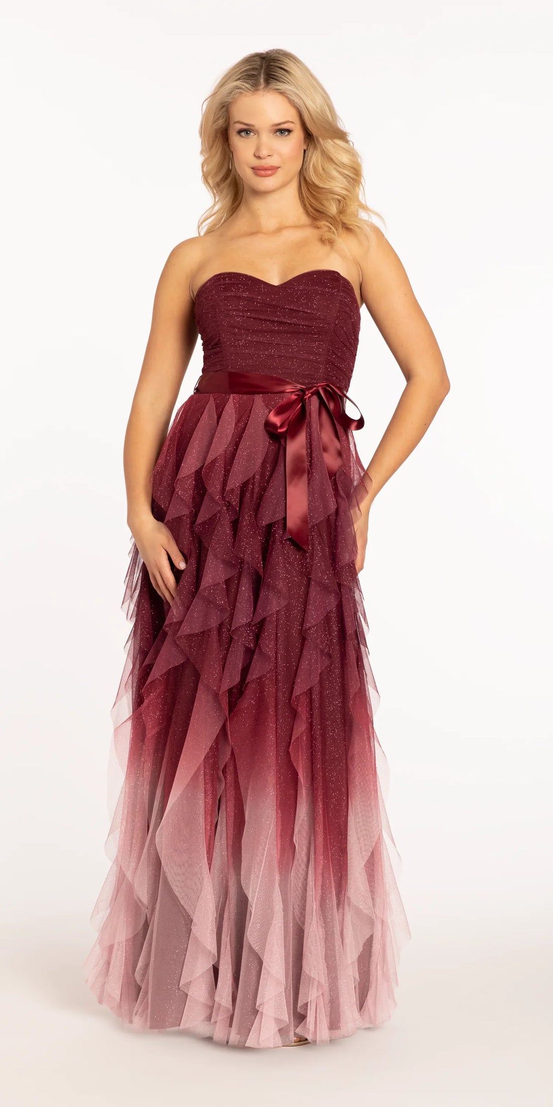 Burgundy Evening Dresses - Camille La Vie