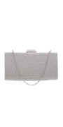 Micro Rhinestone and Satin Metal Top Handbag - Camille La Vie