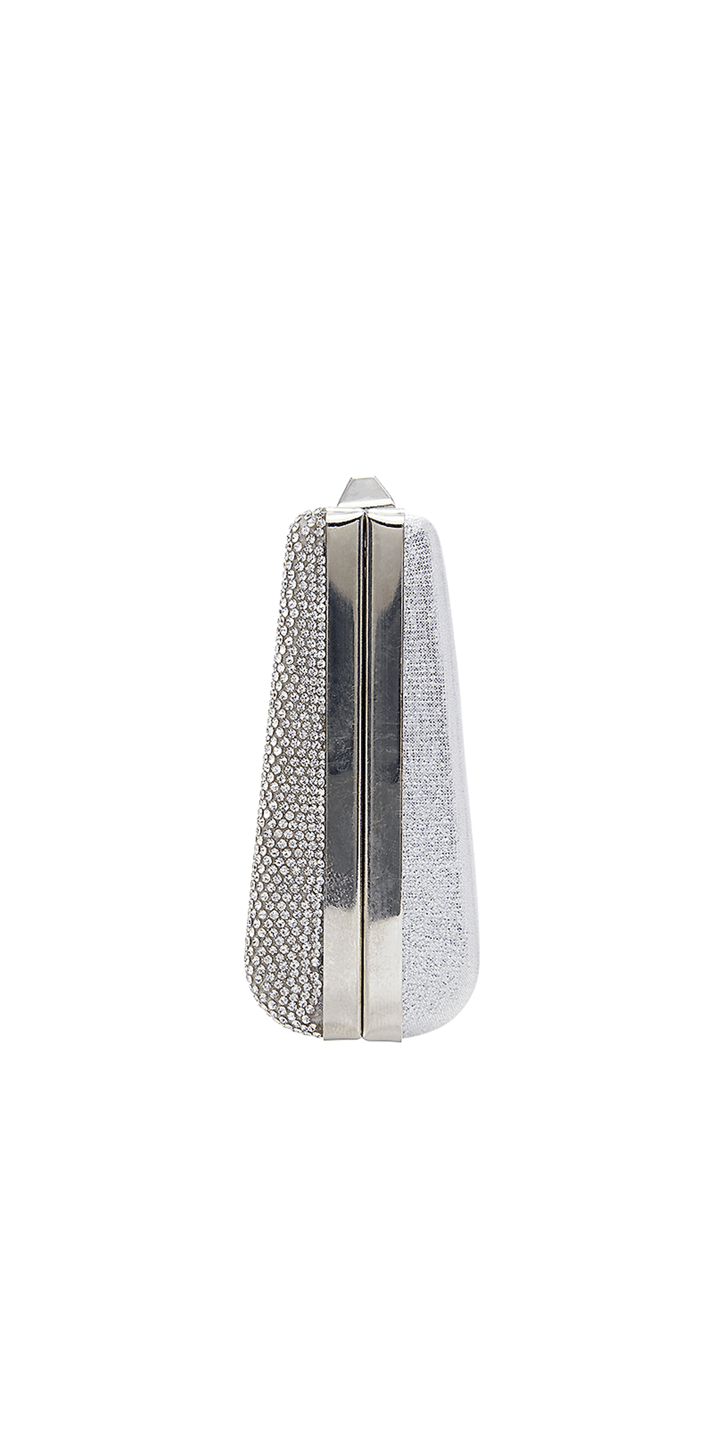 Micro Rhinestone and Satin Metal Top Handbag - Camille La Vie