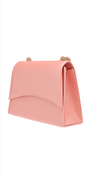 Satin 1/2 Flap Kelly Handbag with Rhinestone Handle - Camille La Vie