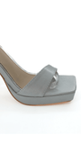 silver/size/6/ Camille La Vie/Satin Block Heel Platform Ankle Strap Sandal /close up