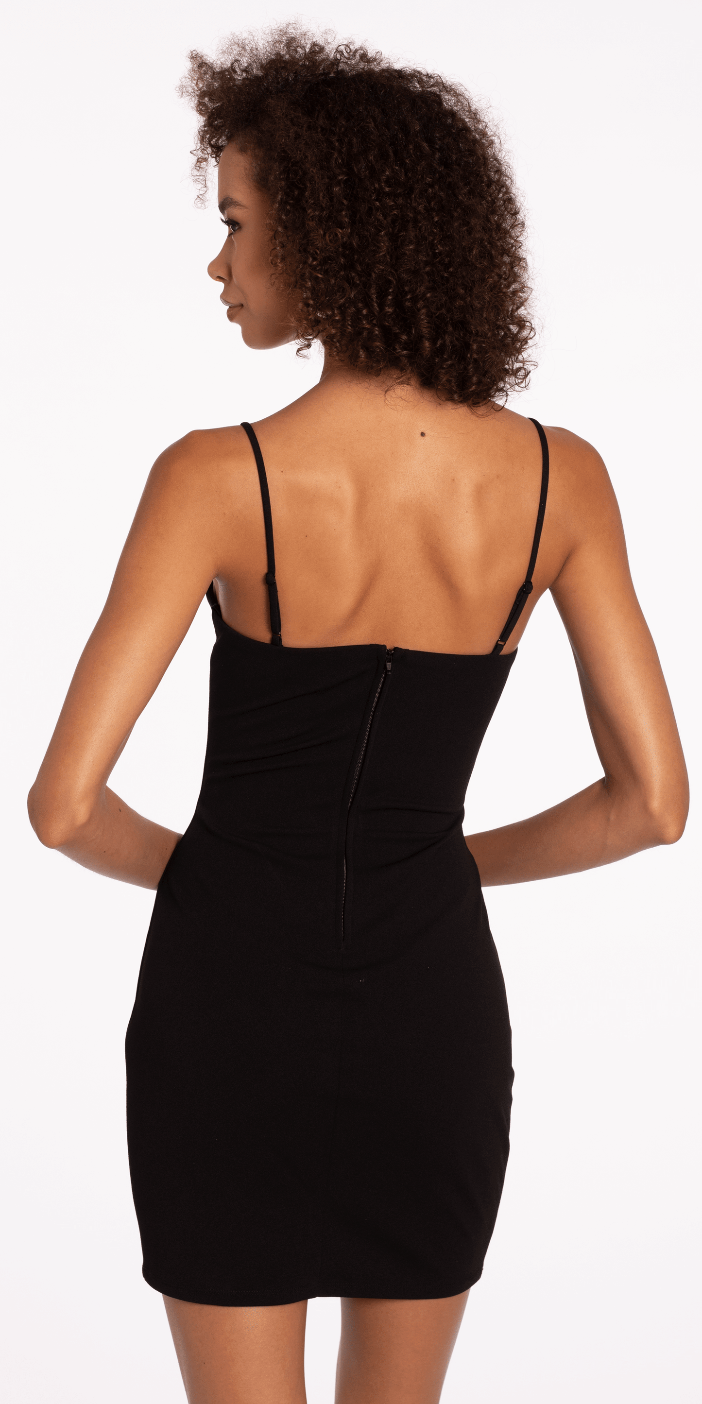 Sweetheart Scuba Sheath Dress with Rhinestone Flower Border - Camille La Vie
