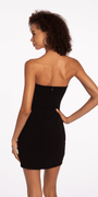 Sweetheart Scuba Sheath Dress with Rhinestone Bows - Camille La Vie