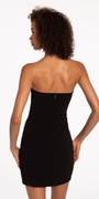 Sweetheart Scuba Sheath Dress with Rhinestone Bows - Camille La Vie