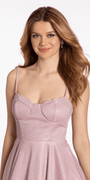 Tie Back Glitter Knit Sweetheart Fit and Flare Dress - Camille La Vie