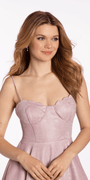 Tie Back Glitter Knit Sweetheart Fit and Flare Dress - Camille La Vie