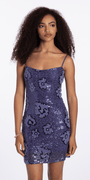 Camille La Vie Strappy Back Beaded Bodycon Dress