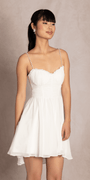 Sweetheart Corset Fit and Flare Dress with Pearl Straps - Camille La Vie