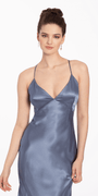 Satin Slip Tie Back Dress - Camille La Vie