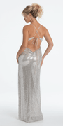 Sequin Tie Back Column Dress - Camille La Vie