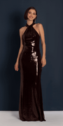 Sequin Racer Back Column Dress - Camille La Vie