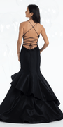 Taffeta Strappy Back Embroidered Corset Mermaid Dress - Camille La Vie