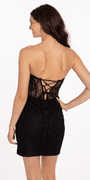 Lace Sweetheart Corset Bodycon Dress - Camille La Vie