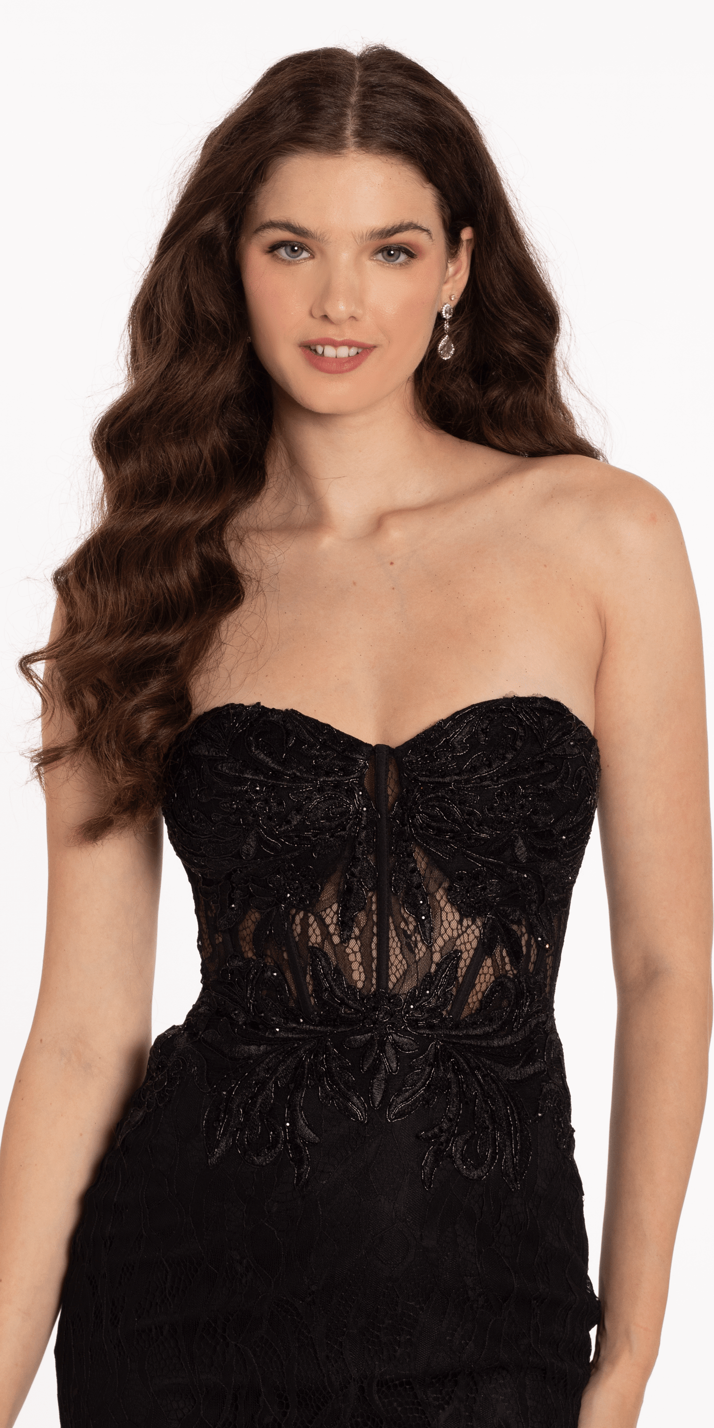 Lace Sweetheart Corset Bodycon Dress - Camille La Vie