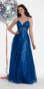 Sweetheart Glitter Mesh Illusion Corset Ballgown - Camille La Vie