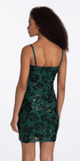 Camille La Vie Rose Sequin Mesh Sweetheart Bodycon Dress