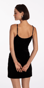 Stone Velvet Sweetheart Sheath Dress with Rhinestone Bow - Camille La Vie