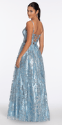 Sequin Glitter Illusion Sweetheart Corset Ballgown - Camille La Vie