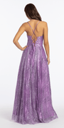 Swirl Glitter Mesh Sweetheart Ballgown with Pockets - Camille La Vie