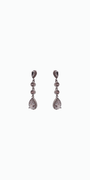 4 Stone Linear Drop Earring - Camille La Vie