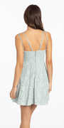 Lace Scallop Neck Fit and Flare Dress - Camille La Vie