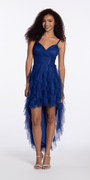 royal-blue/size/4/missy/Camille La Vie/Sweetheart Glitter Mesh Corset High Low Dress/front alt