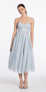 sky-blue/size/4/missy/Camille La Vie/Glitter Mesh Corset Tea Length Dress with Pearl Waist/front