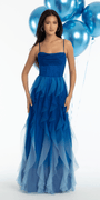 cobalt-blue/size/4/missy/Camille La Vie/Ombre Glitter Mesh Corset Column Dress with Tendrils /front 1