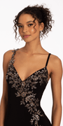 Jersey Sweetheart Floral Applique Dress - Camille La Vie
