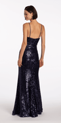 Illusion Sequin Sweetheart Keyhole Trumpet Dress - Camille La Vie