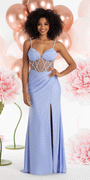 Embellished Sweetheart Corset Sateen Column Dress with Ruching - Camille La Vie
