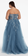 Glitter Tulle Embellished Sweetheart Ballgown - Camille La Vie