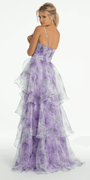 Floral Organza Tiered Corset Ballgown - Camille La Vie