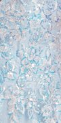 Strapless Embellish Glitter Ballgown with Floral Appliques - Camille La Vie