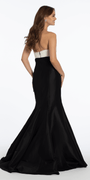 Peek-a-Boo Two Tone Taffeta Mermaid Dress - Camille La Vie