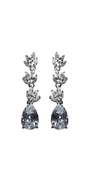 silver/one size/ Camille La Vie/Multi Stone Teardrop Earrings /front alt