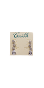 silver/one size/ Camille La Vie/Multi Stone Teardrop Earrings /front 1