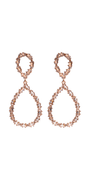  rose-gold/one size/ Camille La Vie/Open Teardrop Cubic Zirconia Earrings /front