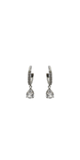 Channel Set Teardrop Hoop Earrings - Camille La Vie