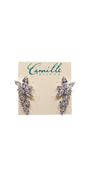 silver/one silver/Camille La Vie/Cluster Stone Drop Cubic Zirconia Earrings /alt