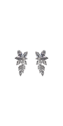 silver/one silver/Camille La Vie/Cluster Stone Drop Cubic Zirconia Earrings /front 