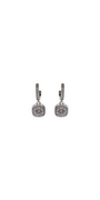  silver/one size/ Camille La Vie/Leverback Cushion Stone Earrings/front